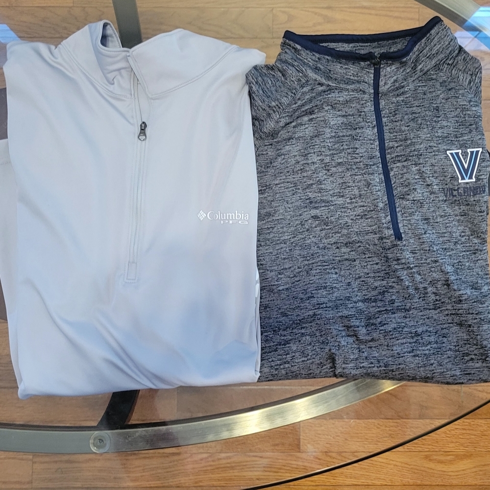 2 half zip mens pullovers